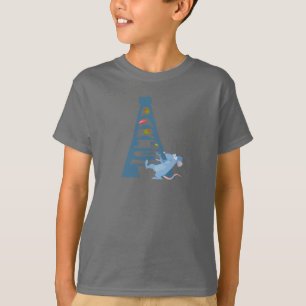 T-shirt Ratatatouille Rémy par la Tour Eiffel Disney