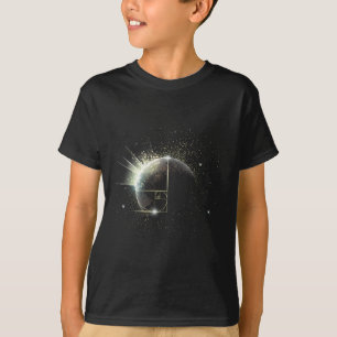 T-shirt Ratio d'Or Fibonacci Prof de Maths Spirale Espace