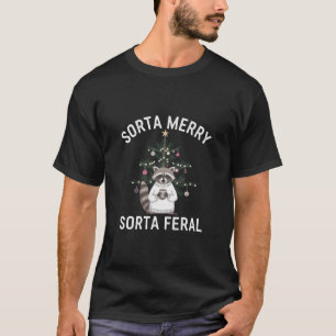 T-shirt Raton de Noël plutôt joyeux plutôt sauvage Noël