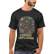 Raton Explorateur Cosmique Vintage Sci-Fi Espace