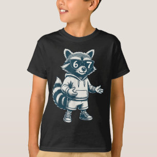 T-shirt Raton laveur drôle 67 Mème Six Sept