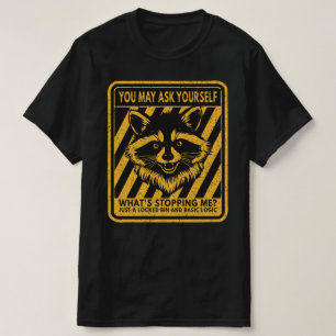T-shirt Raton laveur drôle Qu'est-ce qui m'arrête Panda de