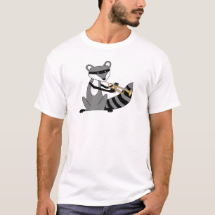 T-shirt Raton laveur jouant la trompette