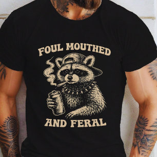 T-shirt Raton laveur sauvage et mal embouché drôle