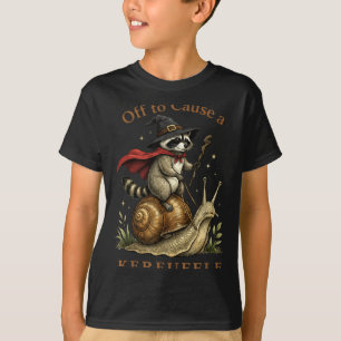 T-shirt Raton laveur sorcier escargot parti pour créer une