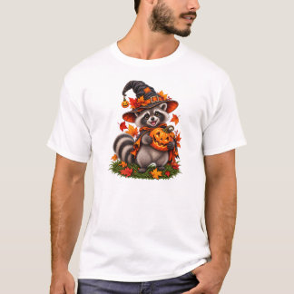 T-shirt Raton laveur sorcière d'Halloween effrayant – Magi