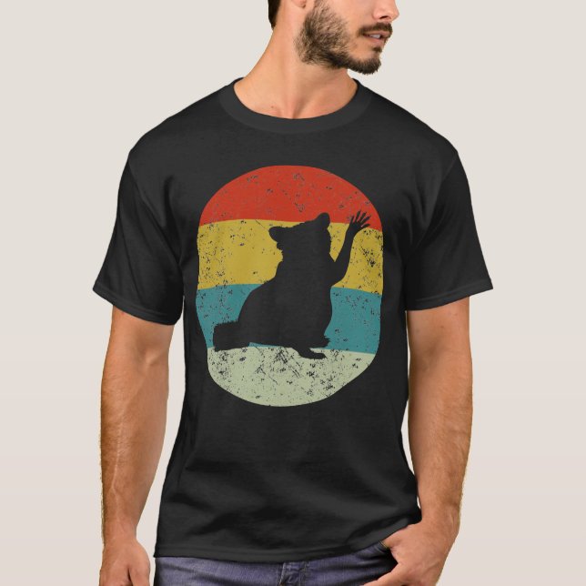 T-shirt Raton laveur vintage (Devant)
