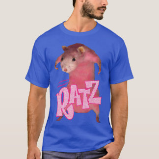 T-shirt Ratz Rose Long Mème Drôle Costume Souris Fausse Ch