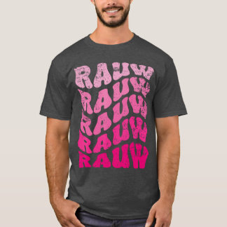 T-shirt Rauw Rétro Prénom Personnalisé Rauw Groovy Vin