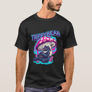 T-shirt Ravage Psychédélique Ours Trippé Avec Champignons