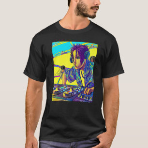 T-shirt Rave Party Psychedelic EDM Trance Club DJ design P