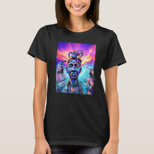 T-shirt Rave Party Psychedelic EDM Trance Club DJ design P