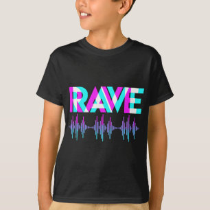 T-shirt Rave Techno Music Synthétiseur DJ Gift Raver