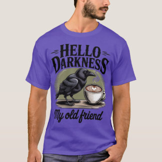 T-shirt Raven Crow Coffee Halloween