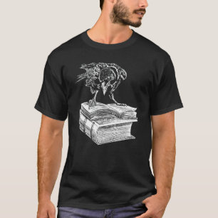 T-shirt Raven Crow Livre esthétique Dark Academia livre