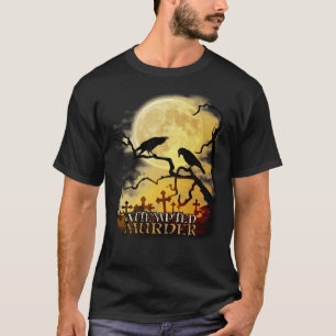 T-shirt Raven Crow Tentative de meurtre Retro Moon Wiccan 