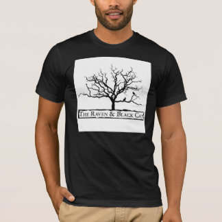 T-shirt Raven et la pièce en t de logo de carré de chat