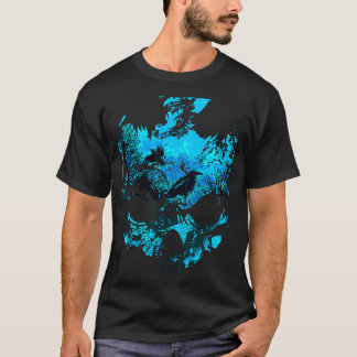T-shirt Raven Hugin Munin Crâne Normale Mythologie Hommes