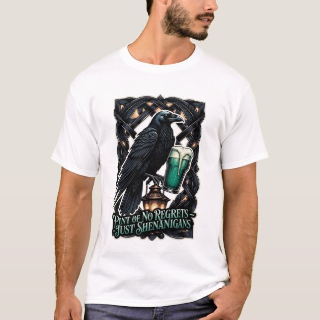 T-shirt Raven's Shenanigans Emerald Pint Tee (Devant)
