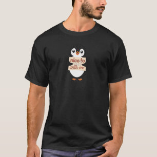 T-shirt Ravi de faire votre connaissance - Signe Pingouin