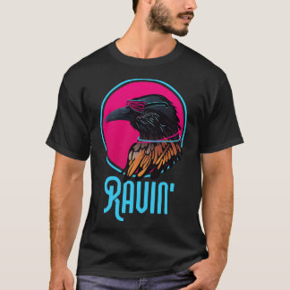 T-shirt Raving Raven Wingspan Oiseau observer
