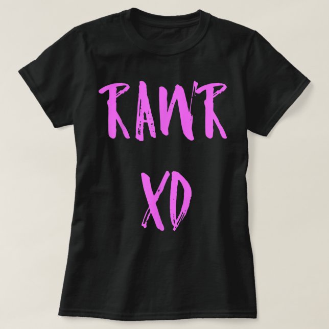 T-shirt Rawr Emo XD Scenester Scène Kid (Design devant)