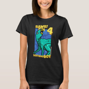 T-shirt Rawr I'm 4 Birthday Boys 4th Birthday Dino Zephyr
