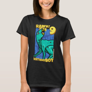 T-shirt Rawr I'm 9 Birthday Boys 9th Birthday Dino Zephyr