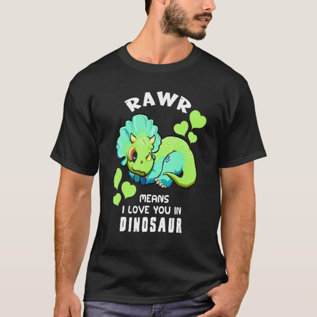T-shirt Rawr Means (Devant)