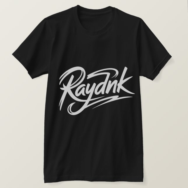 T-shirt Raydnk Custom Script Logo  (Design devant)
