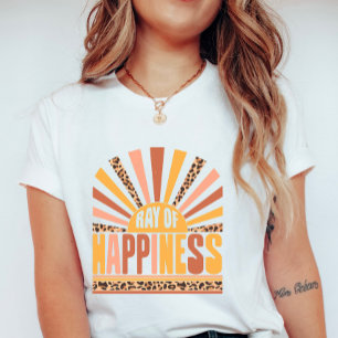 T-shirt Rayon de bonheur, soleil retro d'été
