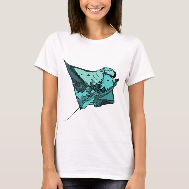 T-shirt Rayon de Manta, (birostris de Manta) (Devant)