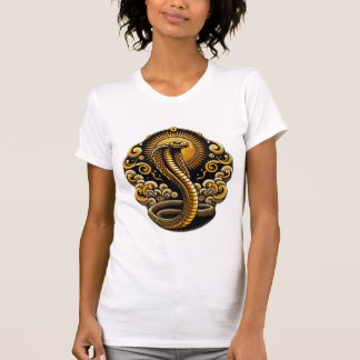 T-shirt Rayonnement Éternel : Le Serpent D'Or"