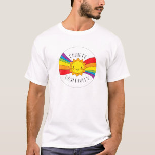 T-shirt Rayonnement Positivité Cute Inspiration Arc-en-ci