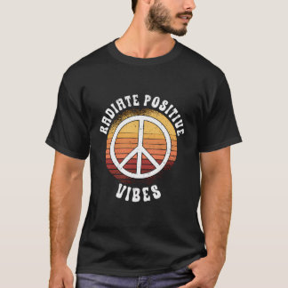 T-shirt Rayonner Vibes Positives Nouvel Âge Flower Rave