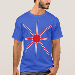T-shirt Rayons rouges et blancs élégants