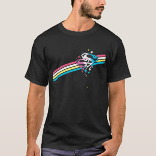 T-shirt Rayures d'arc-en-ciel de Supergirl