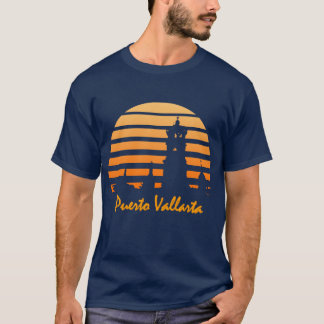 T-shirt Rayures de coucher du soleil