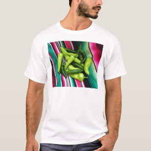 T-shirt Rayures et le Chili colorés de Serape