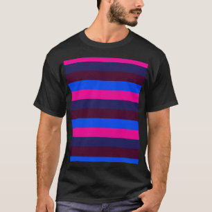 T-shirt Rayures néon de minuit