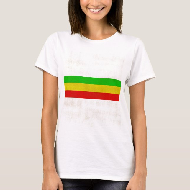 T-shirt Rayures sales de Rasta (Devant)