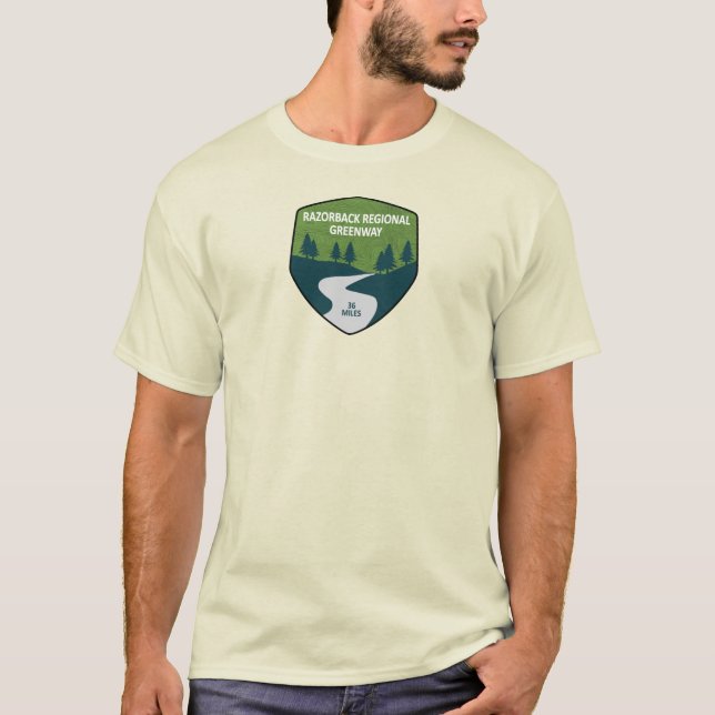 T-shirt Razorback Regional Greenway (Devant)