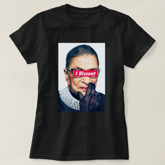 T-shirt RBG notoire - Je ne suis pas d'accord (Design devant)