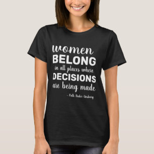 T-shirt RBG Ruth Bader Ginsburg cite les féministes libéra