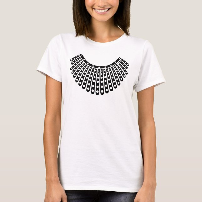 T-shirt RBG Ruth Bader Ginsburg, Collier dissident (Devant)