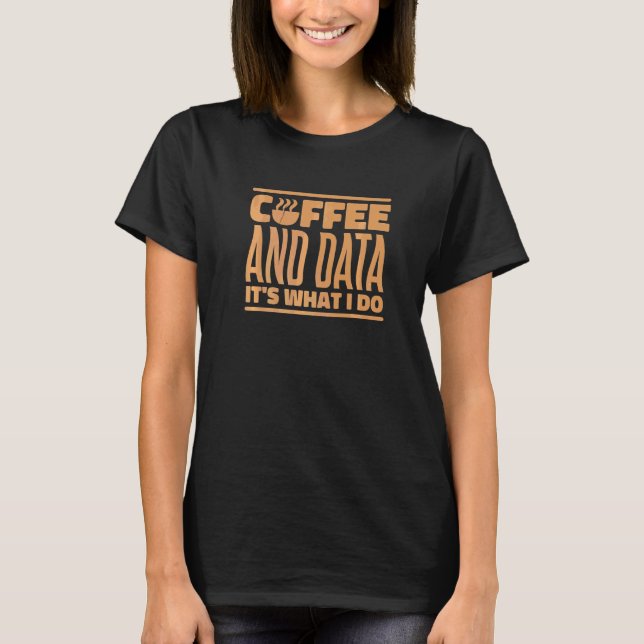 T-shirt Rbt Aba Analyse du comportement Café et données C' (Devant)