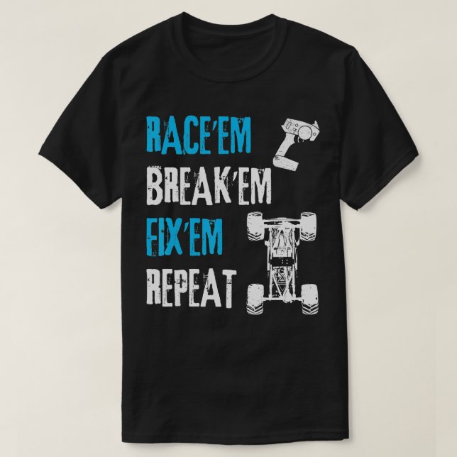 T-shirt RC Contrôle à distance Racing Cadeau (Design devant)