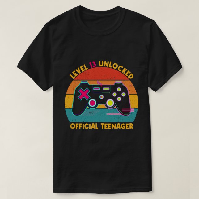 T-shirt RD Adolescent officiel niveau 13 déverrouillé (Design devant)