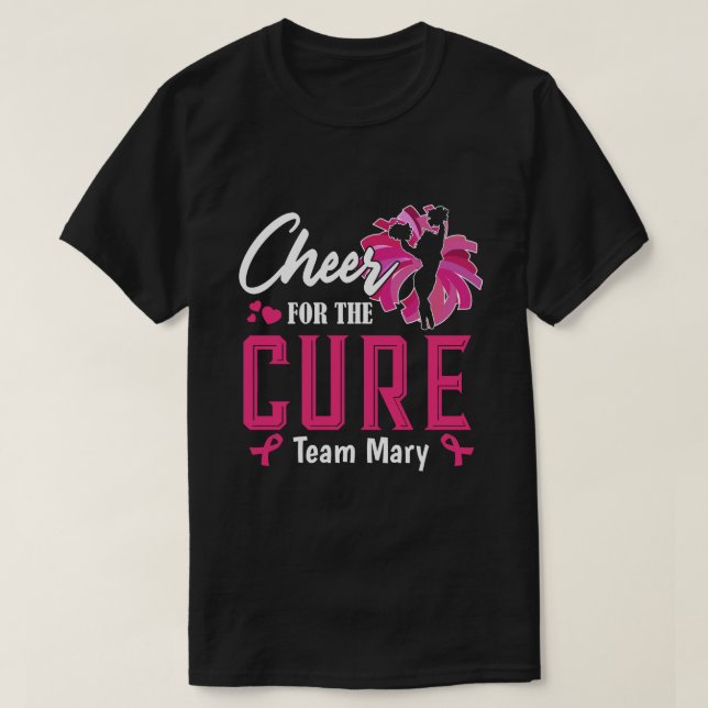 T-shirt RD Cancer du sein personnalisé, soutien contre le  (Design devant)