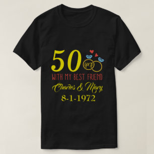 T-shirt RD Couples personnalisés, 50e anniversaire